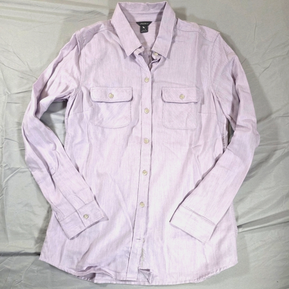 Eddie Bauer Lavender Button Down Shirt
